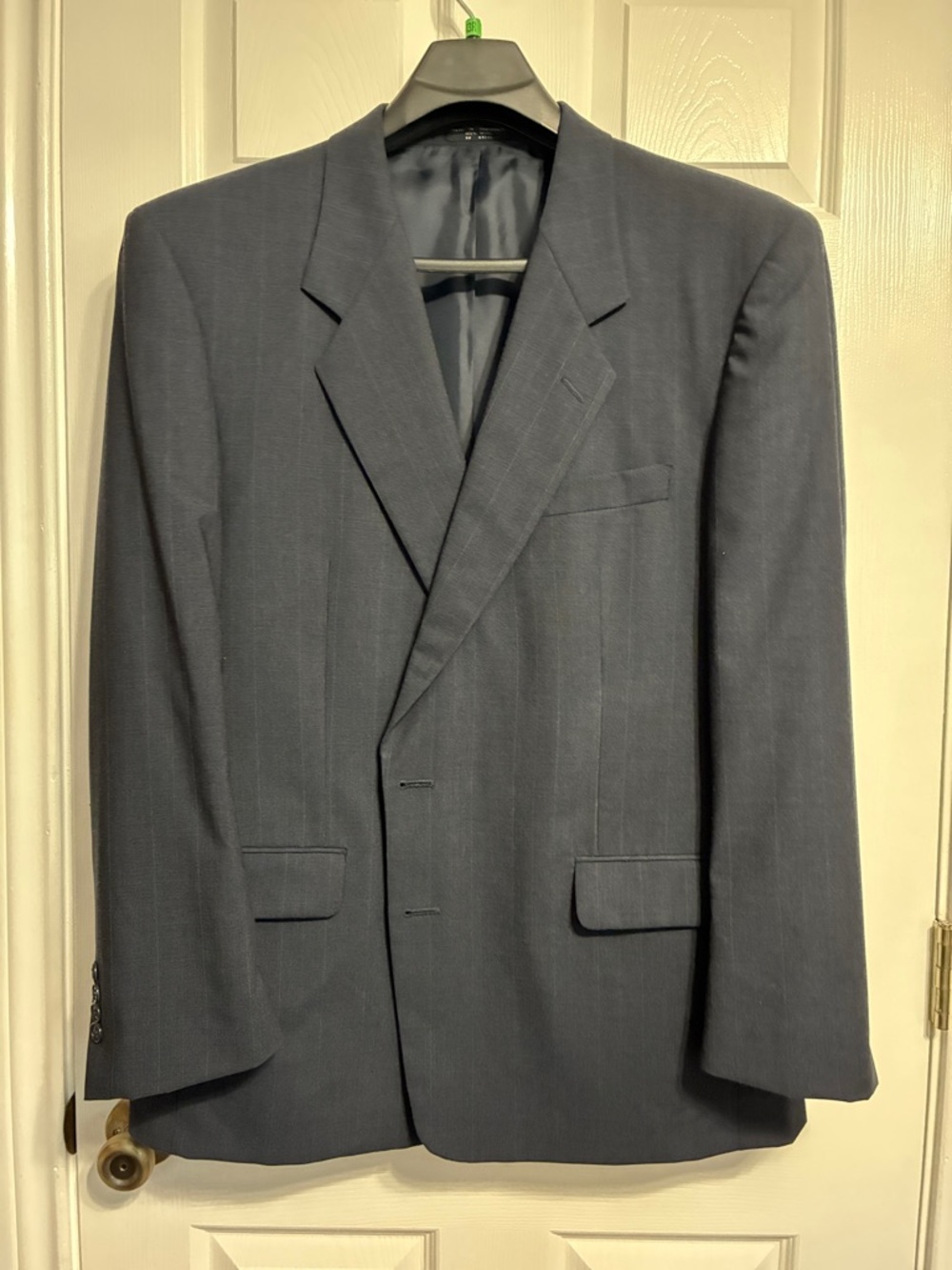 Jones New York Dark Navy Pinstripe Men's Blazer